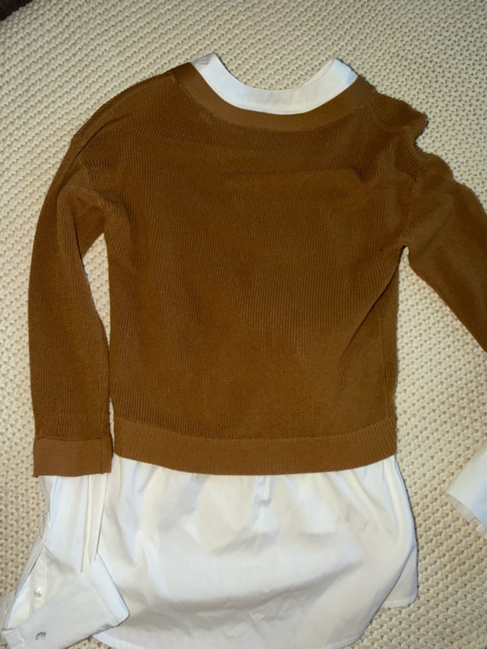 Veronica Beard Leonora’s Blouse-Camel - Picture 10 of 10